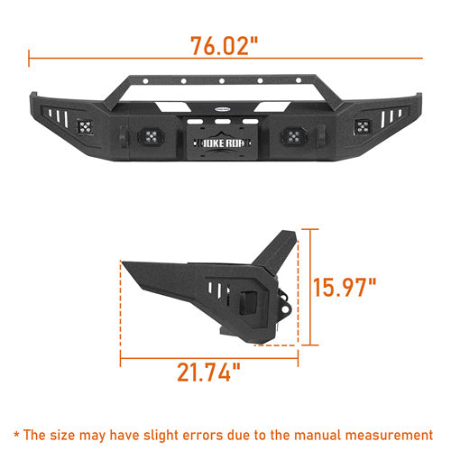 Load image into Gallery viewer, Hooke Road Ford Front Bumper for 1992-1996 Ford Bronco F-150 F-250 F-350 b8540 7
