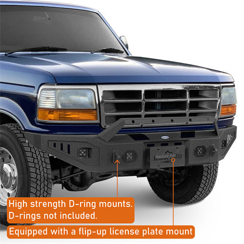 Hooke Road Ford Front Bumper for 1992-1996 Ford Bronco F-150 F-250 F-350 b8540 8