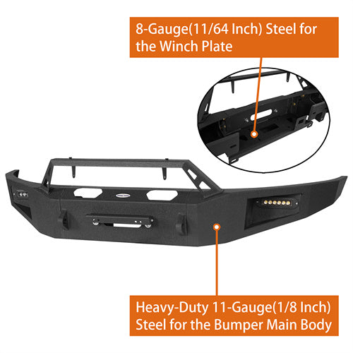 Load image into Gallery viewer, Hooke Road Ford Heavy Duty Front Winch Bumper Replacement (19-23 Ranger) b8801 10
