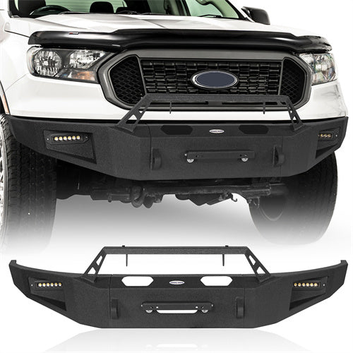 Load image into Gallery viewer, Hooke Road Ford Heavy Duty Front Winch Bumper Replacement (19-23 Ranger) b8801 1
