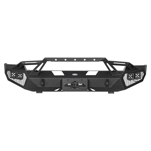 Load image into Gallery viewer, Hooke Road Front Bumper w/ Winch Plate &amp; 4 × LED Lights for 2003-2005 Ram 2500 3500, Excluding Diesel Models b6466 4
