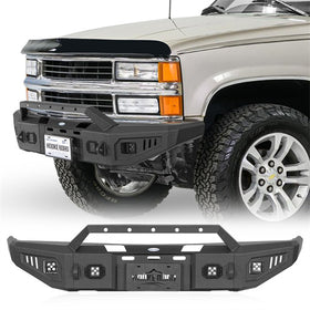 Hooke Road Front Bumper with Winch Plate for 1988-1998 Chevy C/K 1500 2500 3500 b9080 1