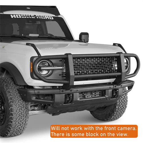 Load image into Gallery viewer, 2021-2025 Ford Bronco Full Grille Guard Front Brush Guard Hooke Road b8932s 11
