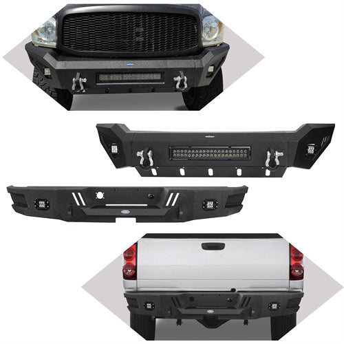 Load image into Gallery viewer, Hooke Road Full Width Front Bumper &amp; Rear Bumper(06-08 Ram 1500) - HR
