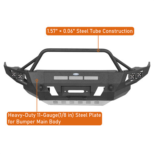 Load image into Gallery viewer, Hooke Road Full Width Front Bumper with Winch Plate for 2014-2024 Toyota 4Runner b9812sab 14
