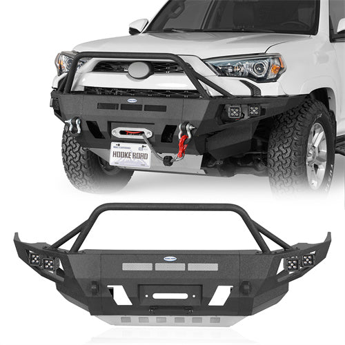 Load image into Gallery viewer, Hooke Road Full Width Front Bumper with Winch Plate for 2014-2024 Toyota 4Runner b9812sab 3
