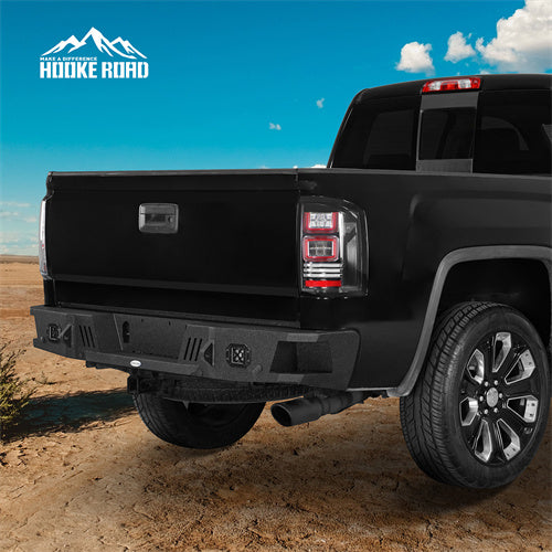 Hooke Road Sierra 1500 Rear Bumper for 2007-2018 GMC Sierra 1500 b9463 3