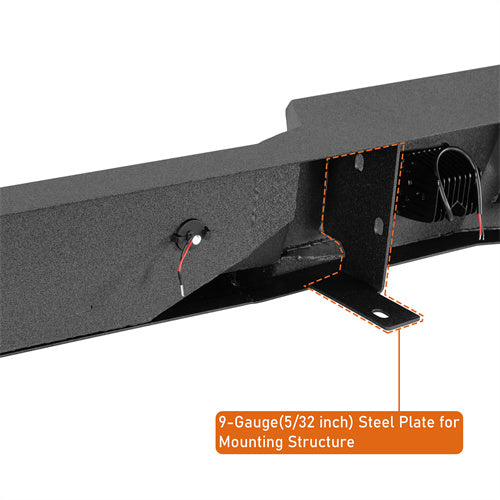 Load image into Gallery viewer, Hooke Road Heavy-duty Rear Bumper for 1992-1999  Chevy Suburban Tahoe/GMC Yukon b7230s 11
