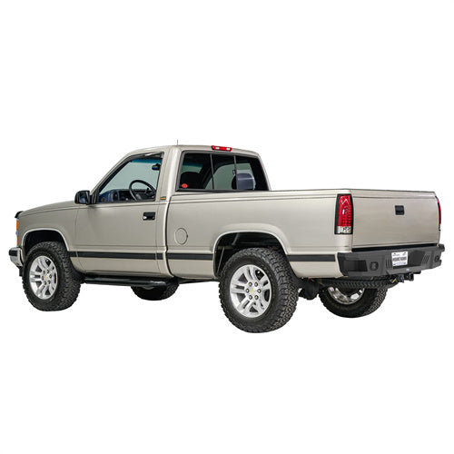 Hooke Road Heavy-duty Steel Rear Bumper for Chevy C/K 1500 2500 Fleetside 1988-1998 b9084 3