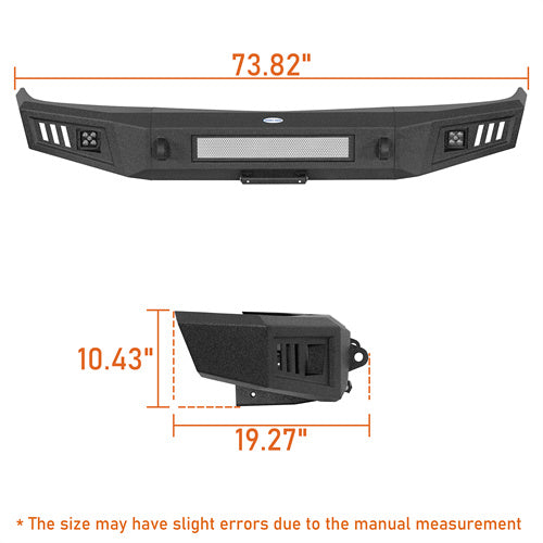 Load image into Gallery viewer, Hooke Road Steel Front Bumper for 1992-1999 Chevy Suburban Tahoe &amp; GMC Yukon b7231s 13
