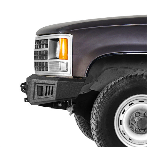 Load image into Gallery viewer, Hooke Road Steel Front Bumper for 1992-1999 Chevy Suburban Tahoe &amp; GMC Yukon b7231s 4
