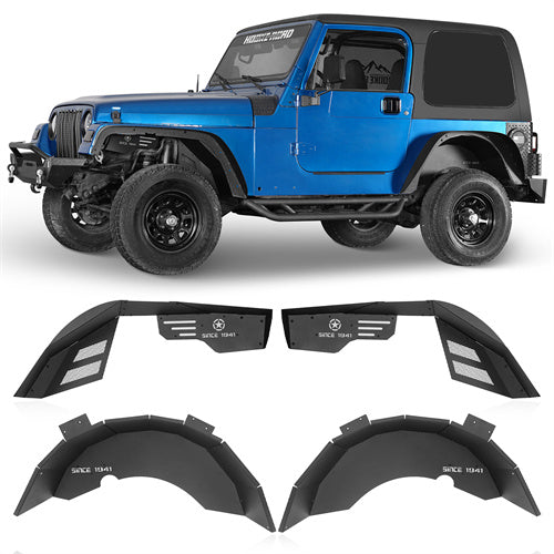 Hooke Road Front & Rear Inner Fender Liners (Jeep Wrangler TJ 97-06)