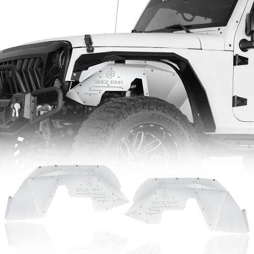 Load image into Gallery viewer, Hooke Road Jeep JK Front Wheel Well Liners Inner Liner for 2007-2018 Jeep Wrangler JK b2111s 1
