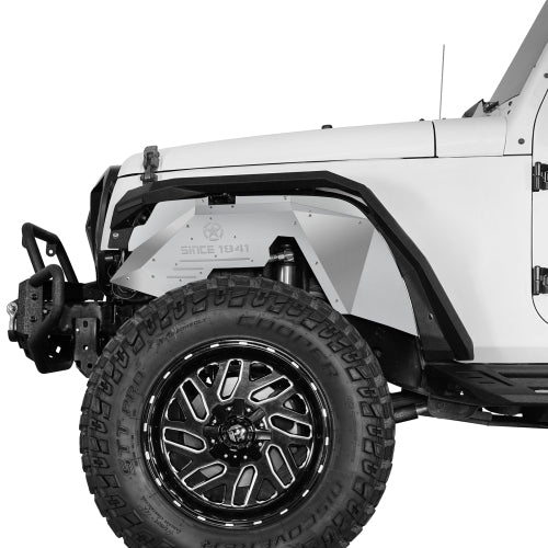 Load image into Gallery viewer, Hooke Road Jeep JK Front Wheel Well Liners Inner Liner for 2007-2018 Jeep Wrangler JK b2111s 2
