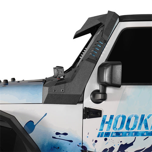 Hooke Road Jeep JK Windshield Frame Armor for 2007-2018 Jeep Wrangler JK b2108bs 2