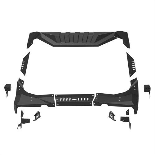 Hooke Road Jeep JK Windshield Frame Armor for 2007-2018 Jeep Wrangler JK b2108bs 6