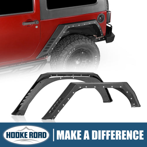 Load image into Gallery viewer, Hooke Road Rear Fender Flares (07-18 Jeep Wrangler JK  2-Door)
