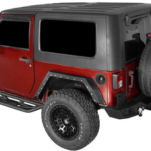 Load image into Gallery viewer, Hooke Road Rear Fender Flares for 2007-2018 Jeep Wrangler JK 2-Door b2105 3
