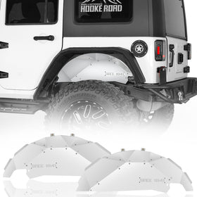 Hooke Road Jeep JK Rear Wheel Well Liners Fender Liners for 2007-2018 Jeep Wrangler JK b2112s 1