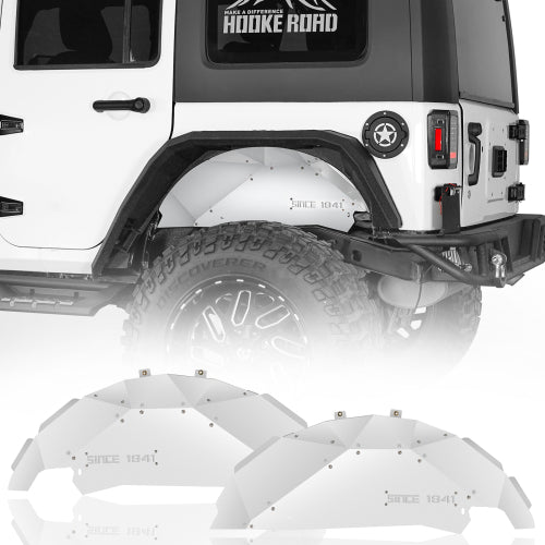 Load image into Gallery viewer, Hooke Road Jeep JK Rear Wheel Well Liners Fender Liners for 2007-2018 Jeep Wrangler JK b2112s 1
