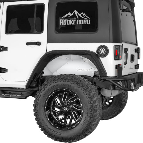 Load image into Gallery viewer, Hooke Road Jeep JK Rear Wheel Well Liners Fender Liners for 2007-2018 Jeep Wrangler JK b2112s 2
