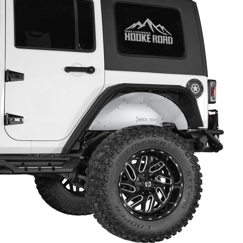 Load image into Gallery viewer, Hooke Road Jeep JK Rear Wheel Well Liners Fender Liners for 2007-2018 Jeep Wrangler JK b2112s 3
