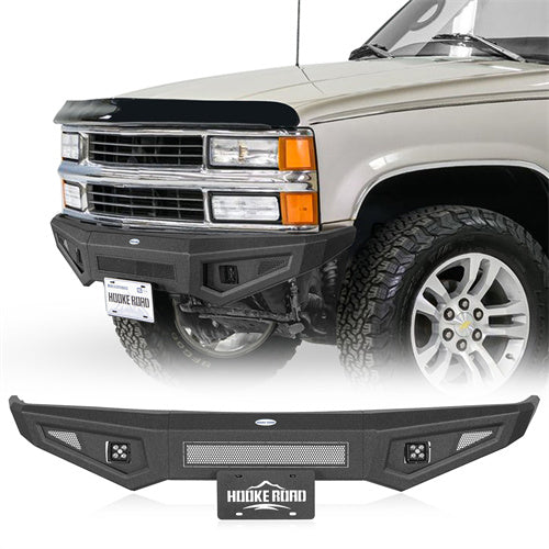 Load image into Gallery viewer, Hooke Road Steel Front Bumper for 1988-1998 Chevy C/K 1500 2500 3500 &amp; GMC Sierra 1500 2500 3500 b9081 1
