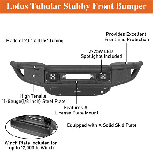 Load image into Gallery viewer, Hooke Road Jeep JL Front Bumper  for 2018-2024 Jeep Wrangler JL &amp; Gladiator JT b3082 12
