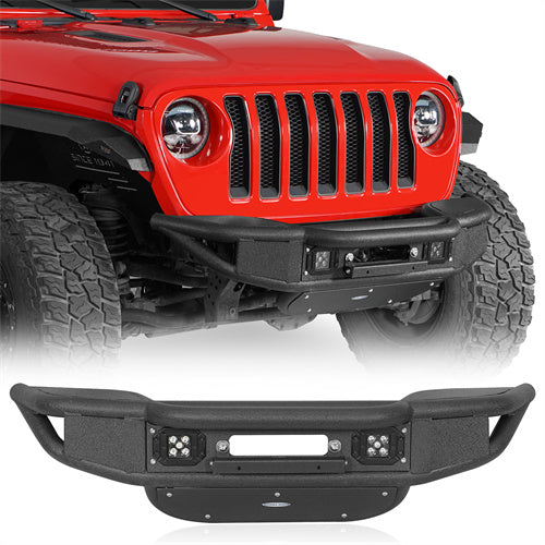 Load image into Gallery viewer, Hooke Road Jeep JL Front Bumper  for 2018-2024 Jeep Wrangler JL &amp; Gladiator JT b3082 1
