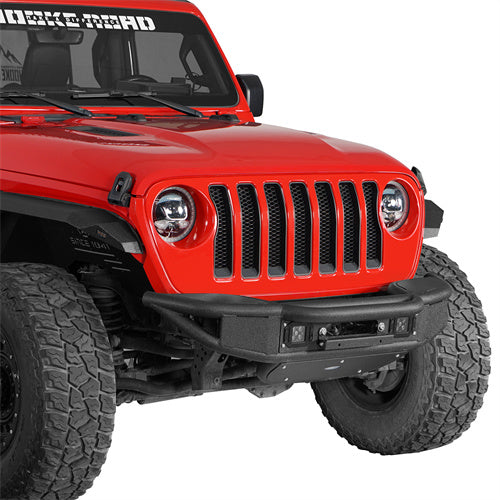 Load image into Gallery viewer, Hooke Road Jeep JL Front Bumper  for 2018-2024 Jeep Wrangler JL &amp; Gladiator JT b3082 2
