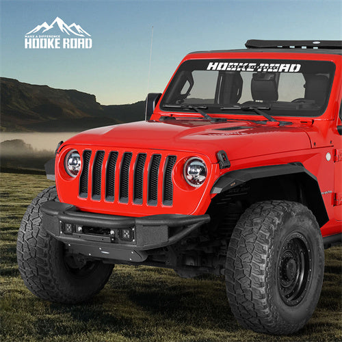 Load image into Gallery viewer, Hooke Road Jeep JL Front Bumper  for 2018-2024 Jeep Wrangler JL &amp; Gladiator JT b3082 4
