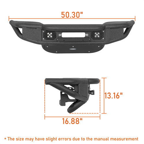 Load image into Gallery viewer, Hooke Road Jeep JL Front Bumper  for 2018-2024 Jeep Wrangler JL &amp; Gladiator JT b3082 8
