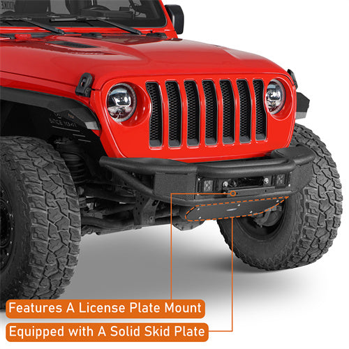 Load image into Gallery viewer, Hooke Road Jeep JL Front Bumper  for 2018-2024 Jeep Wrangler JL &amp; Gladiator JT b3082 9
