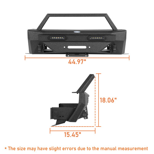 Load image into Gallery viewer, Hooke Road 2014-2024 Toyota 4Runner Front Bumper w/LED Spotlight b9809s 11
