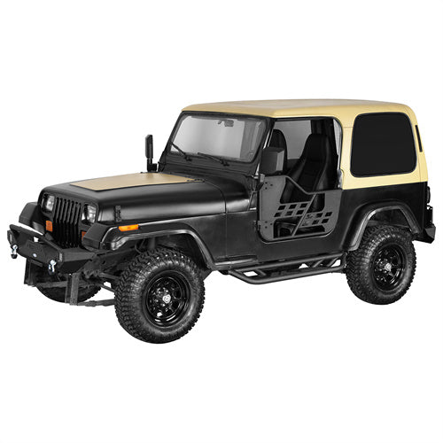 Load image into Gallery viewer, Hooke Road Jeep Half Doors Tubular Door Guards for 1976-1986 Jeep CJ-7 &amp; 1987-1995 YJ Wrangler b1063s  2
