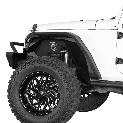 Load image into Gallery viewer, Hooke Road Jeep JK Aluminum Front Inner Fender Liners for 2007-2018 Jeep Wrangler JK b2115s 3
