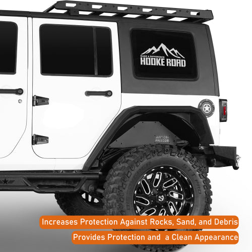 Hooke Road Jeep JK Rear Inner Fender Liners for 2007-2018 Jeep Wrangler JK b2116s 9