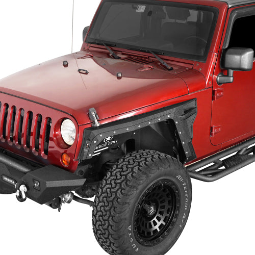 Load image into Gallery viewer, Hooke Road Jeep JK Front Fender Flares for 2007-2018 Jeep Wrangler JK b2103 2
