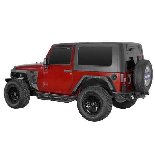 Hooke Road Jeep JK Front Fender Flares for 2007-2018 Jeep Wrangler JK b2103 3