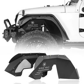 Hooke Road Jeep JK Front Inner Fender Liners for 2007-2018 Jeep Wrangler JK b2113s 2