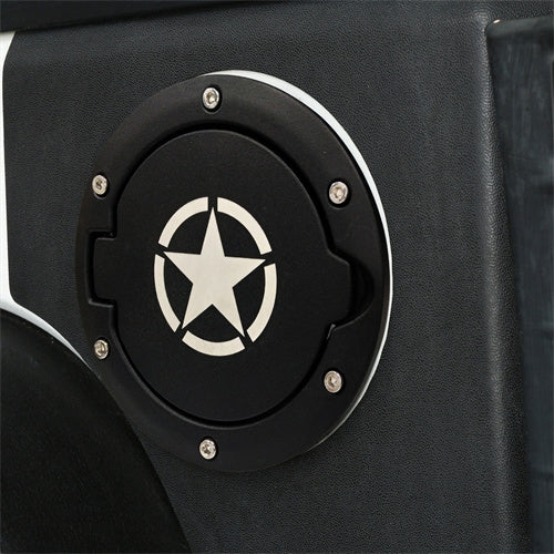 Load image into Gallery viewer, Hooke Road Jeep JK Gas Cap Cover Fuel Filler Door for 2007-2018 Jeep Wrangler JK &amp; Unlimited mmr20074 3
