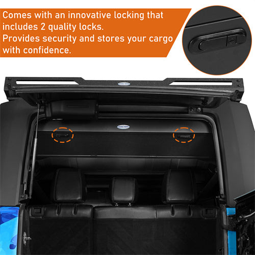 Load image into Gallery viewer, Jeep JK Rear Storage Lock Box (07-18 Jeep Wrangler JK 4-Door Hardtop) - Hooke Road
