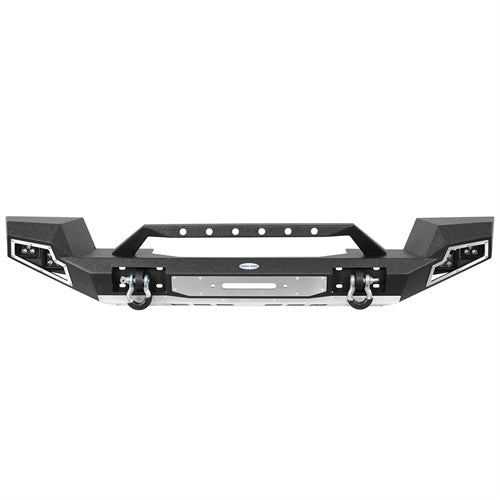 HookeRoad Jeep JL Full Width Front Bumper w/Winch Plate for 2018-2024 Jeep Wrangler JL b3013s 13