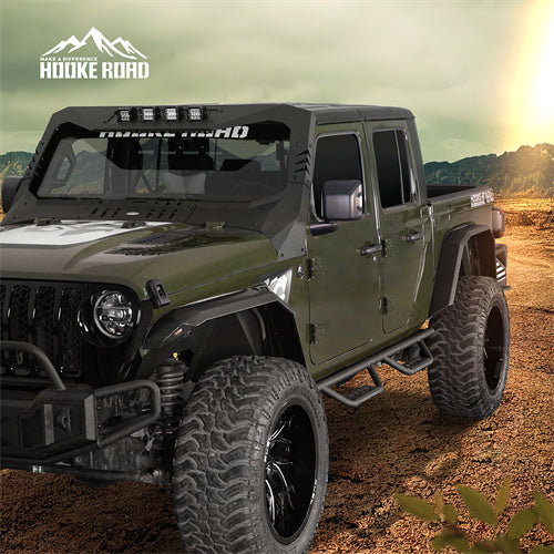 Load image into Gallery viewer, Hooke Road Jeep JT Flat Style Fender Flares for 2020-2024 Jeep Gladiator JT b7022ab 8
