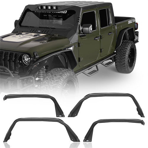 Load image into Gallery viewer, Hooke Road Jeep JT Flux Tube Fender Flares for 2020-2024 Jeep Gladiator JT b7021ab 1
