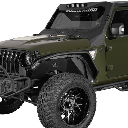 Load image into Gallery viewer, Hooke Road Jeep JT Flux Tube Fender Flares for 2020-2024 Jeep Gladiator JT b7021ab 2
