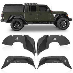 HookeRoad Jeep JT Front & Rear Inner Fender Liners for 2020-2023 Jeep Gladiator JT b70127013s 2