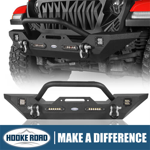 HookeRoad Jeep JT Front Bumper Mid Width Bumper for 2020-2024 Jeep ...