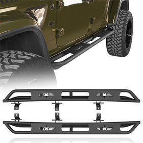 HookeRoad Jeep Gladiator Side Steps Star Tubular Running Bards for 2020-2023 Jeep Gladiator b7002s 2