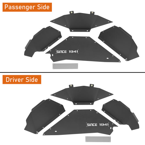 Hooke Road  Jeep TJ Rear Wheel Well Liners "Since 1941" for 1997-2006 Jeep Wrangler TJ b1035s 8